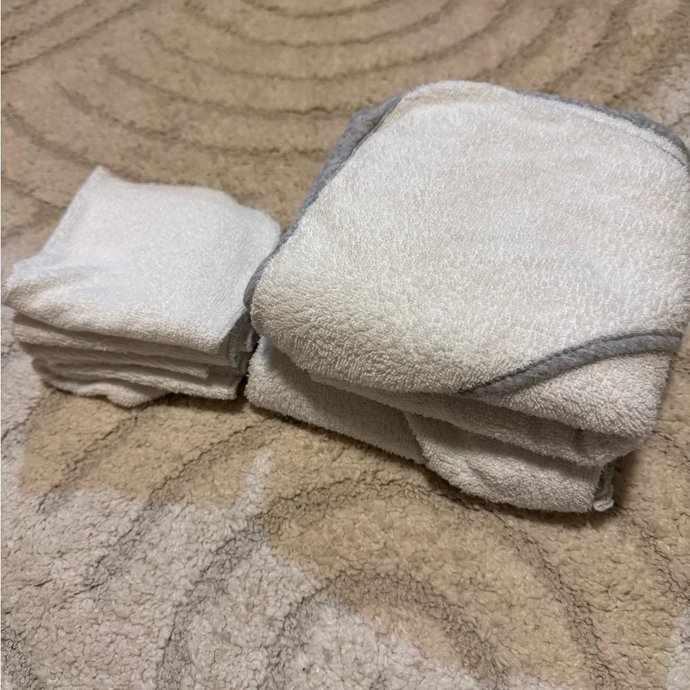 Simple Bamboo baby towels and cloths